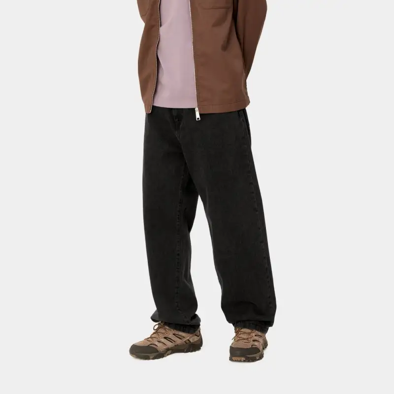 Carhartt WIP Logo Patch Wide Leg Jeans-5
