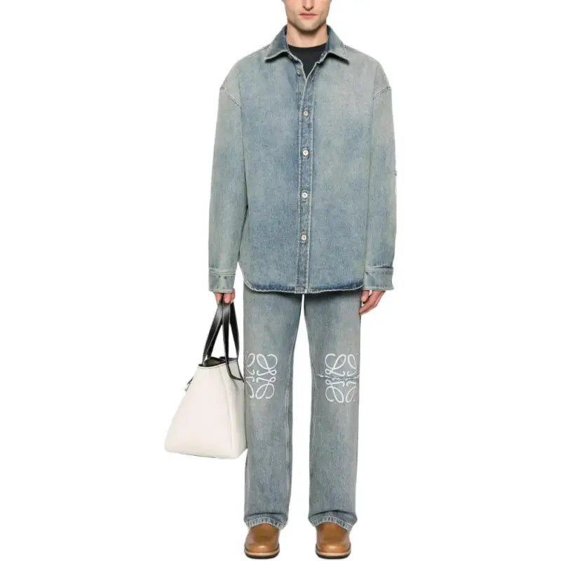 LOEWE Anagram Denim Overshirt-1
