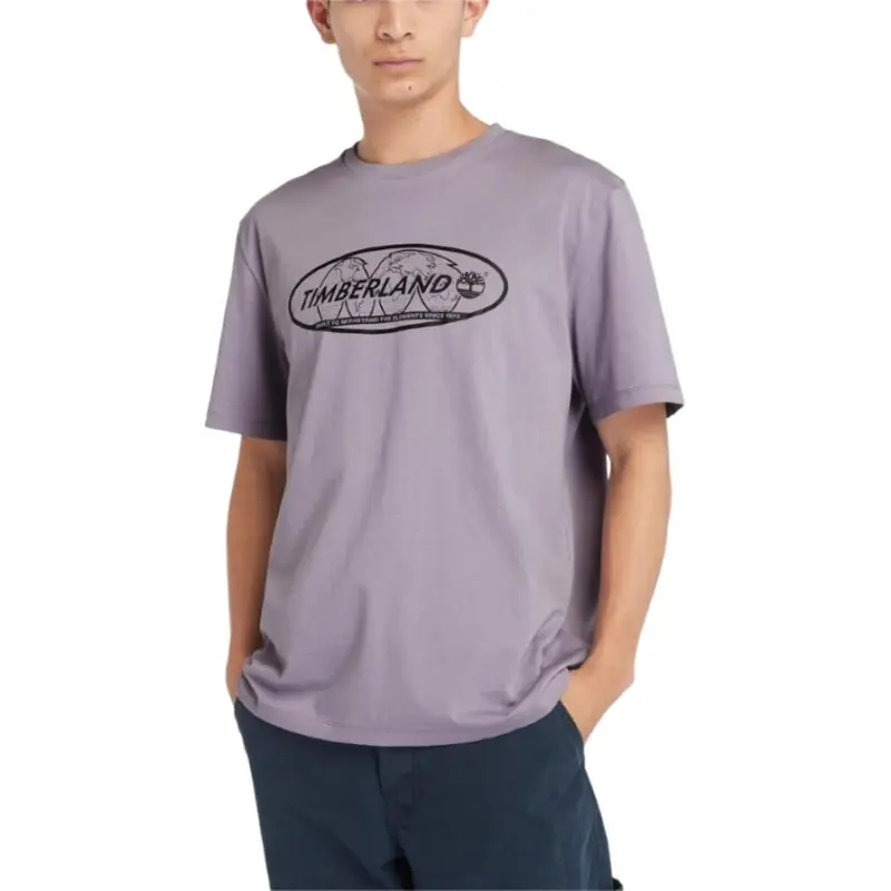 Timberland T Shirt Unisex Gray Purple-2