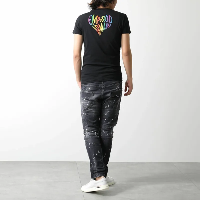 EMPORIO ARMANI Logo print T shirt-3