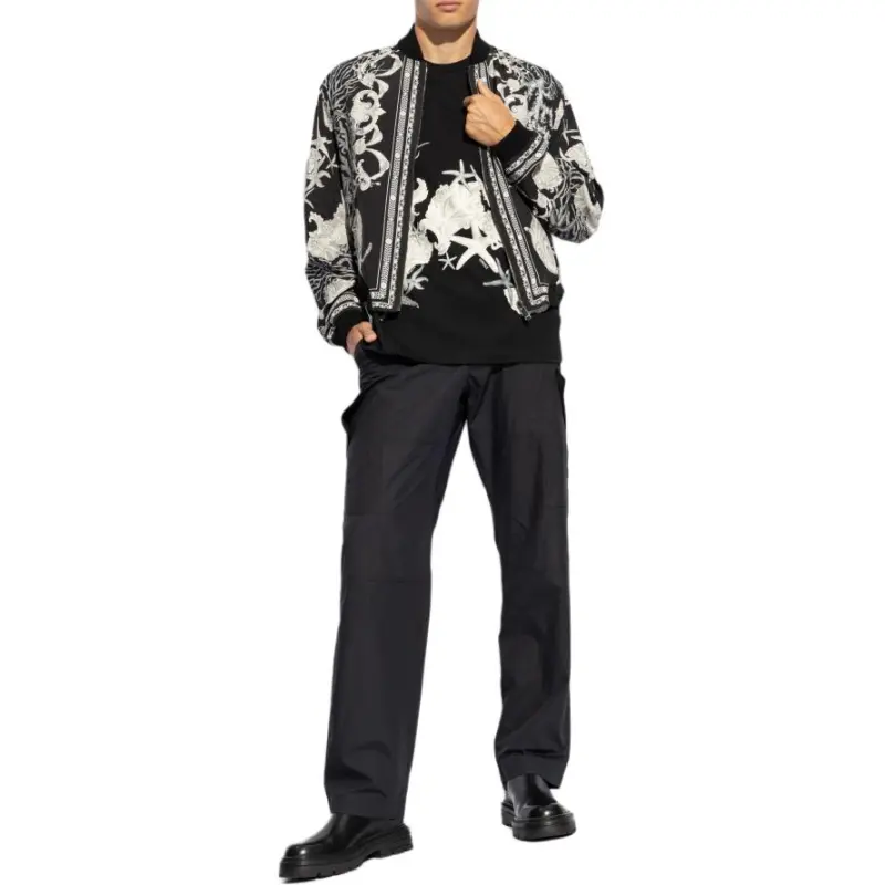 VERSACE Barocco Sea Reversible Zipped Bomber Jacket-1
