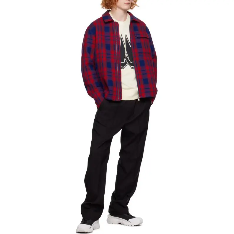 Moncler Logo patch Plaid Shirt Jacket-1