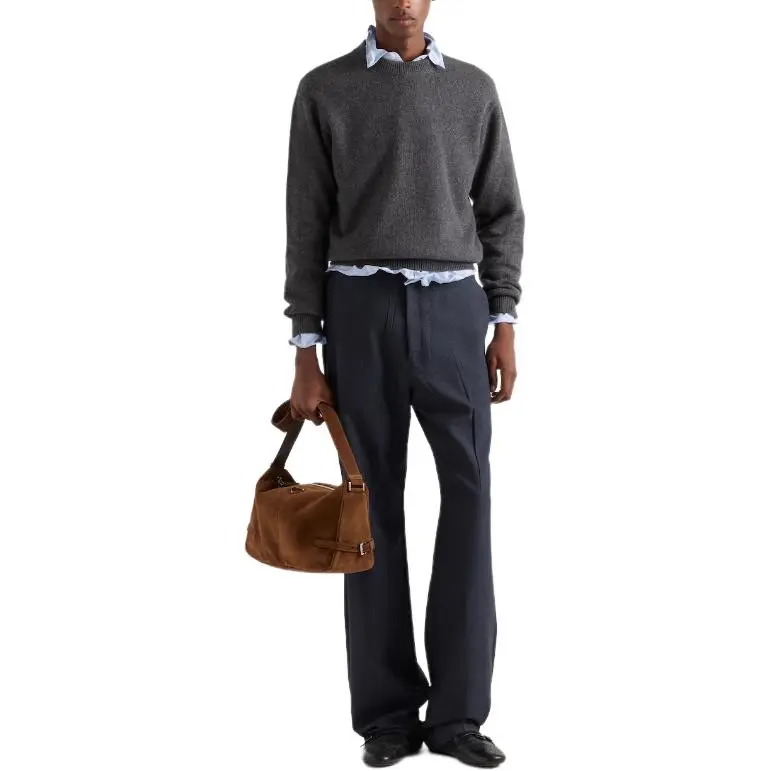 PRADA Sweaters Men Gray-1