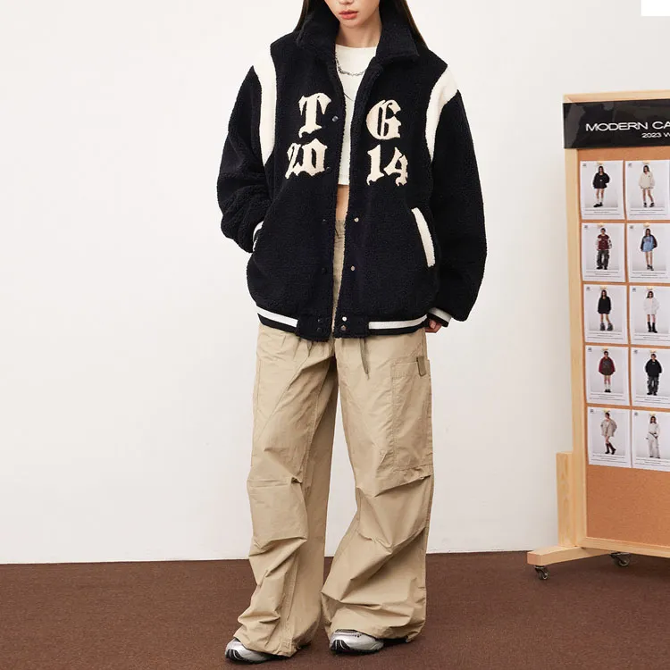 ZUOBEIKA Baseball Jacket Women's Black-3