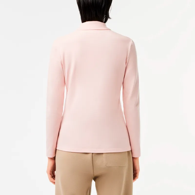 LACOSTE Piqué Stretch Polo Top-5