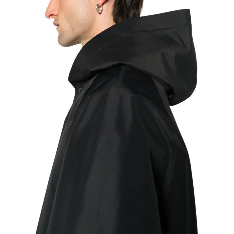 Balenciaga Button-Up Hooded Jacket-5