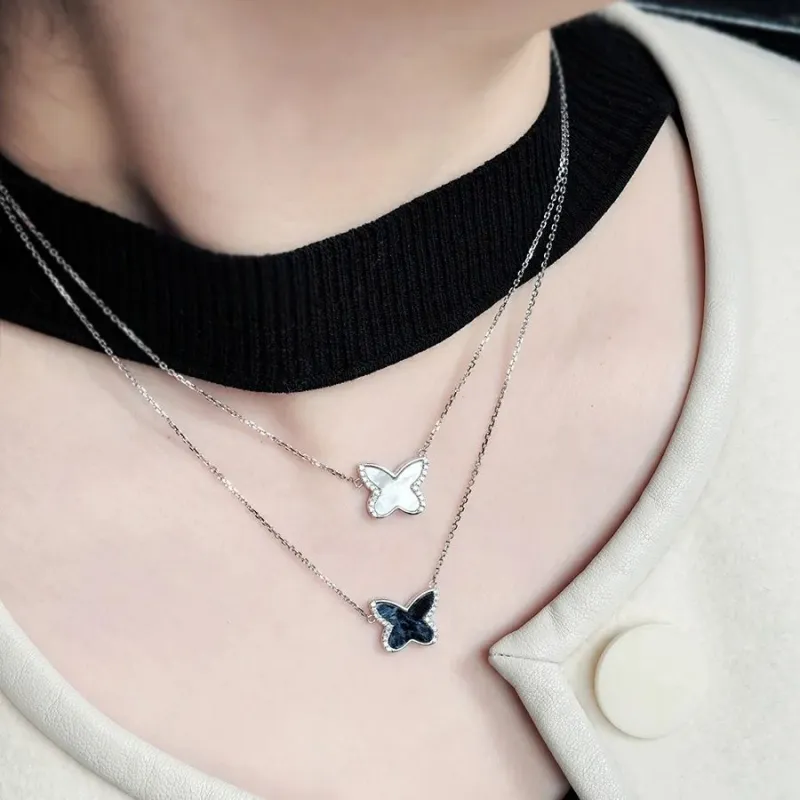 ICEWALD Diamond 925 Mother Of Pearl Necklaces Unisex-17