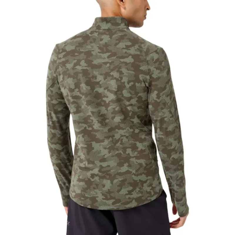 Lululemon Surge Warm Sweatshirts Men Camouflage Dark Olive-2