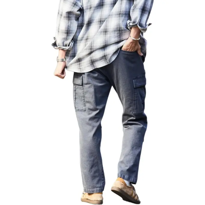 FREAK'S STORE Cargo Pants Men's Gray Denim-2