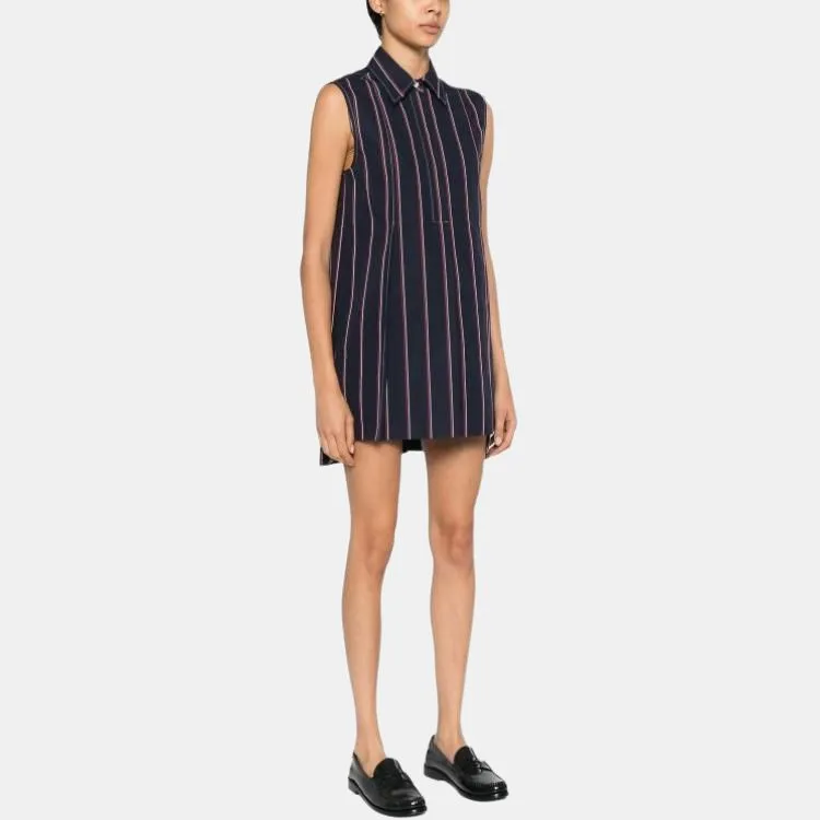 THOM BROWNE RWB stripe Shirt Dress-2