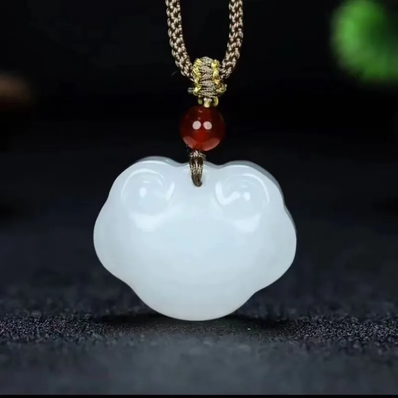 Gifts Golden Silk Jade Necklaces Unisex-5