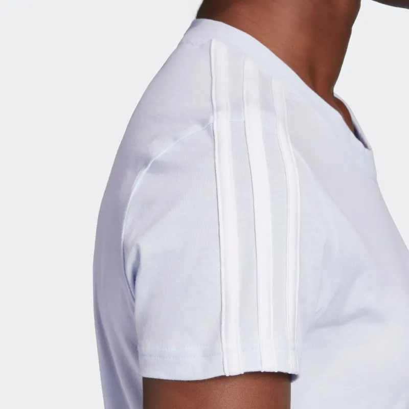 Adidas Set in Sleeve T Shirt Women's Light Blue-5