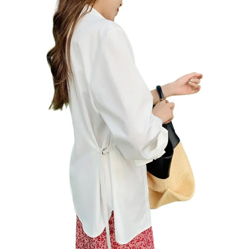 MEIYANG Shirts Women's White-2