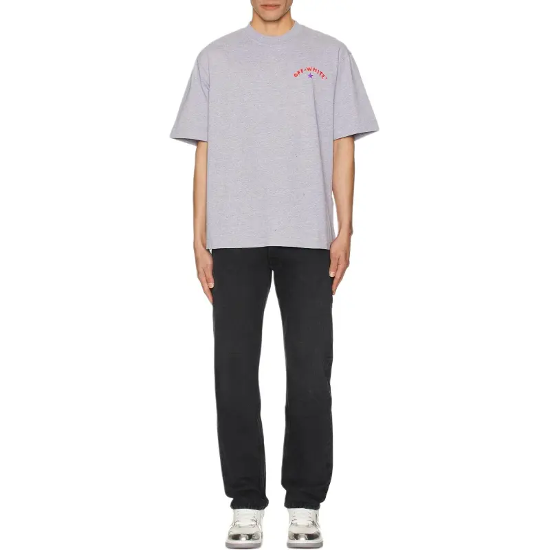 OFF WHITE Logo print T shirt-2