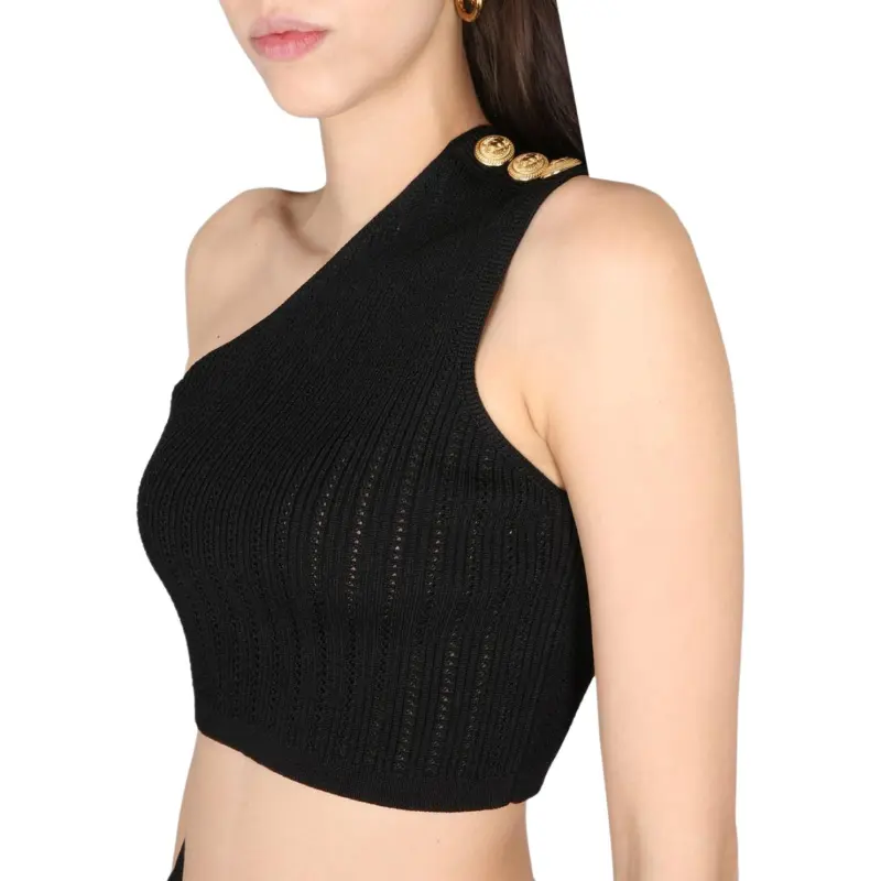 BALMAIN SS23 Tank Top Women's Black-5