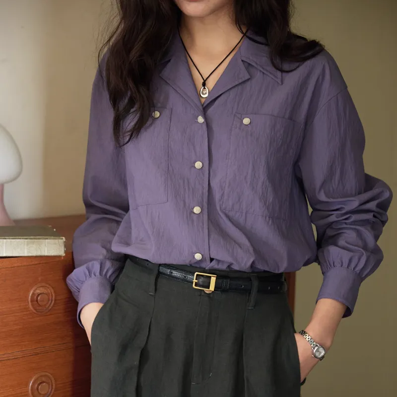 SOLIGHTER Shirts Women's Mauve-1