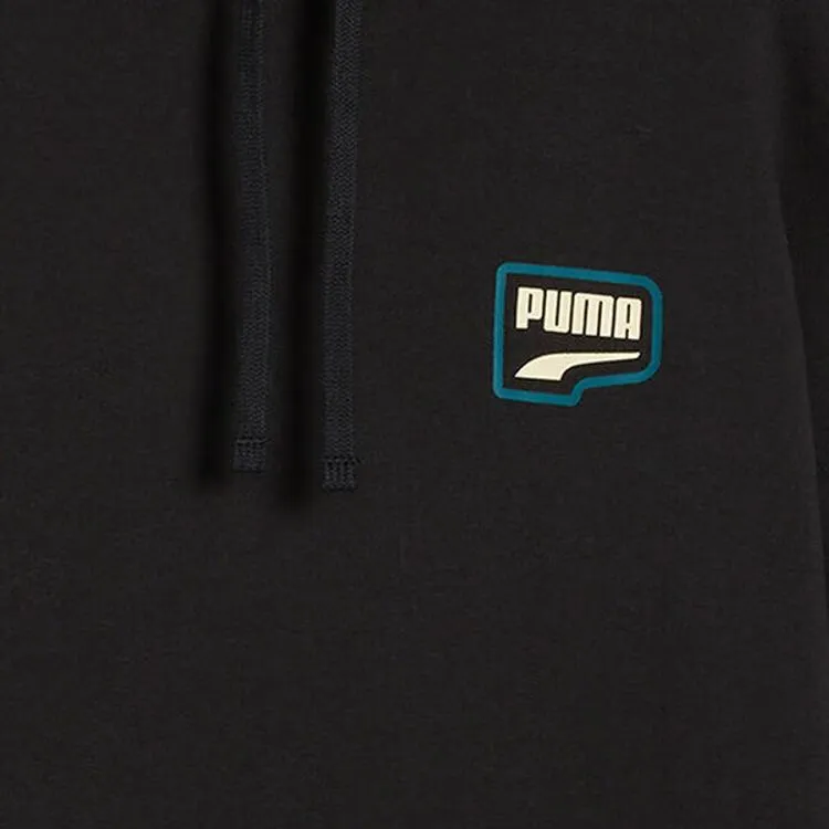 PUMA DOWNTOWN OVERSIZED HOODIE Sweatshirt Women's Black-2