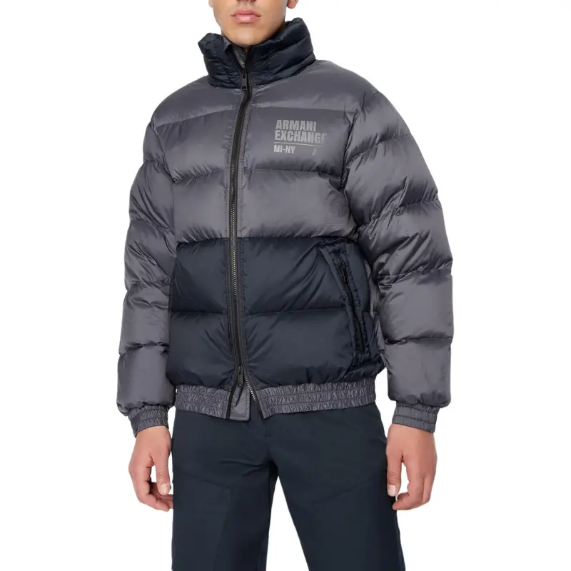 ARMANI EXCHANGEAE FW22 Down Jacket Men's Gray Blue-2