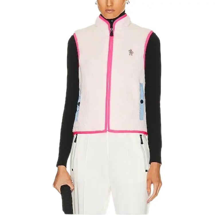 Moncler Grenoble Vests Women's Pink-3