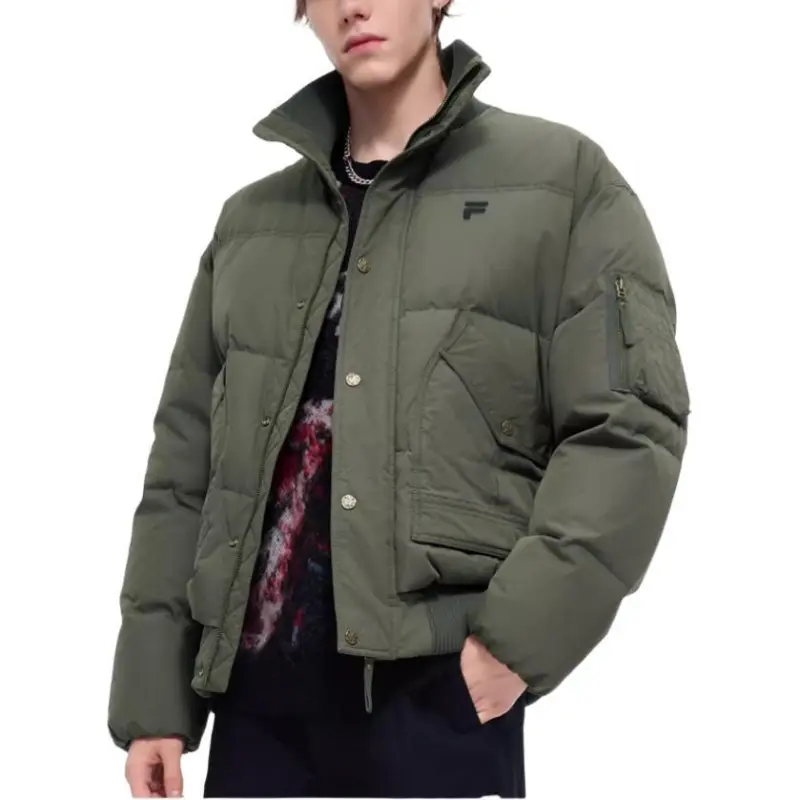 FILA FUSION FILA FUSION X Down Jacket Men's Avocado Skin Dark Green-2