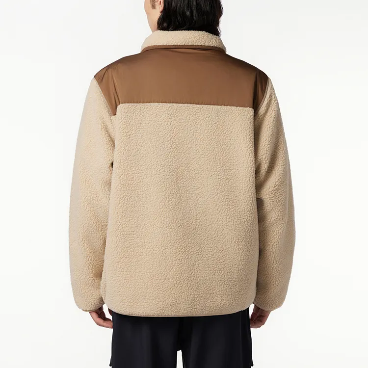 New Balance Velvet Jackets Men Brown-3