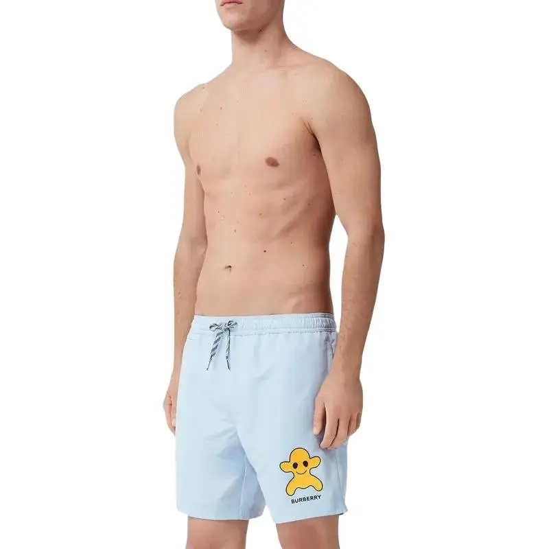 Burberry Swimming Shorts Men's Light Blue-4