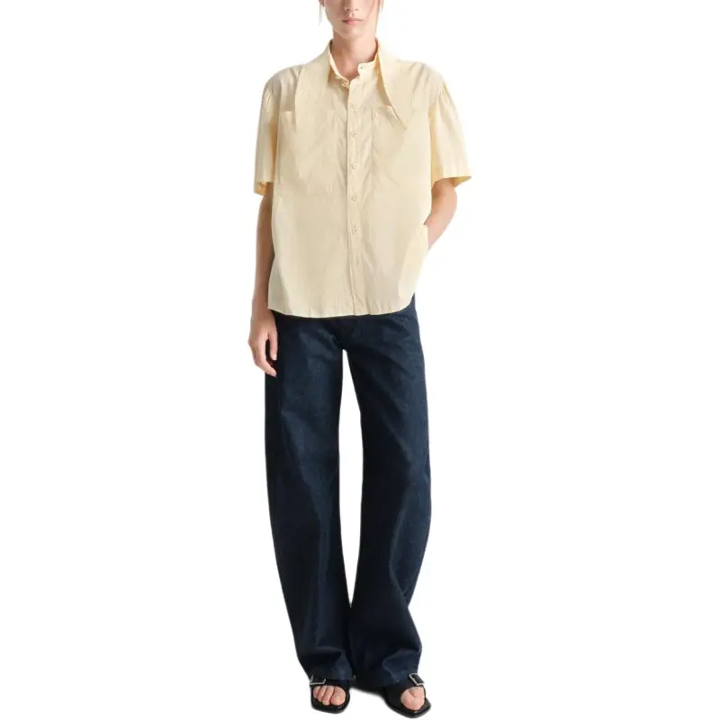 Lemaire Short Sleeve With Foulard Shirt-3