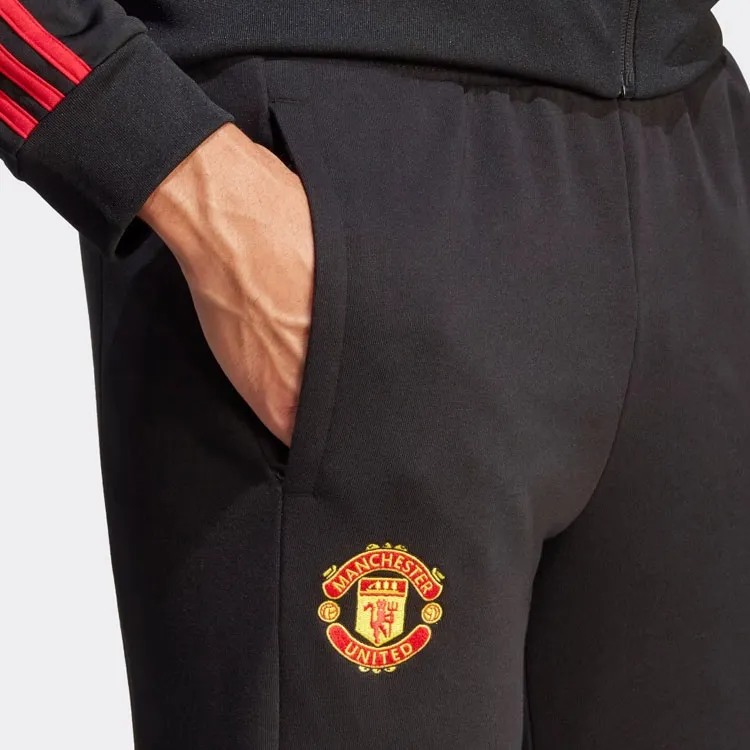 Adidas MANCHESTER UNITED THEATRE OF DREAMS Knitted Sports Pants Men's Black-4
