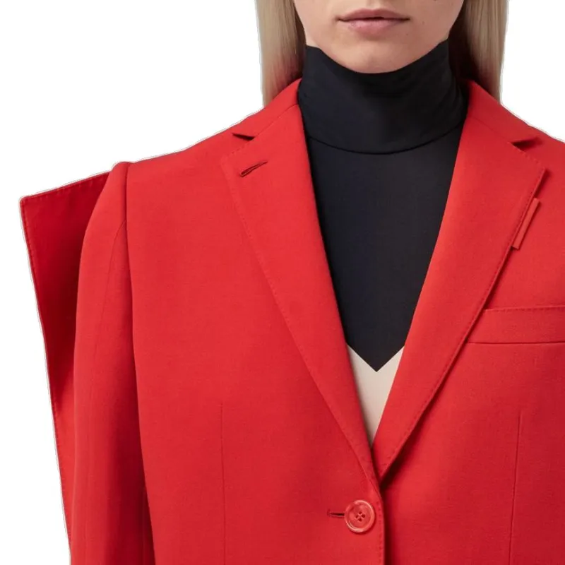 Burberry Business Suits Coats Women's Red-4