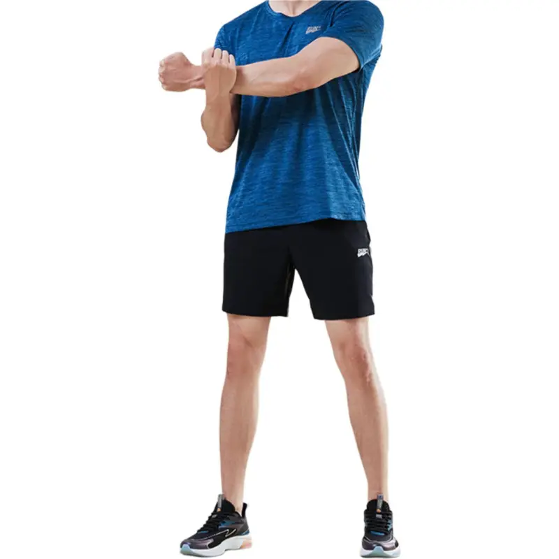QIAODAN T Shirts Men Eclipse Blue-2