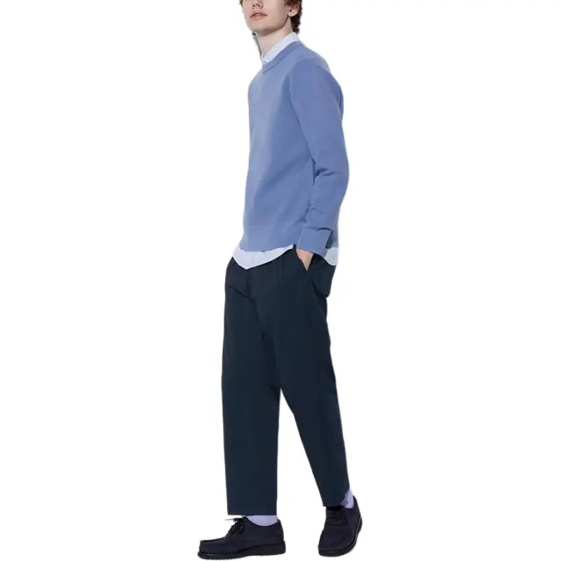 UNIQLO Casual Pants Men's Navy Blue-2