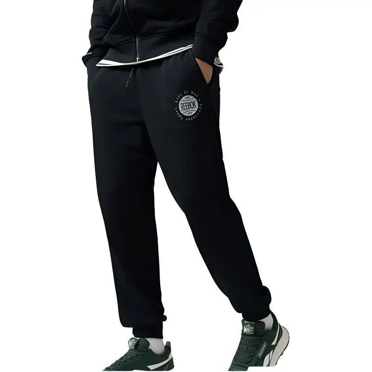 Reebok Knitted Sports Pants Unisex Black-4