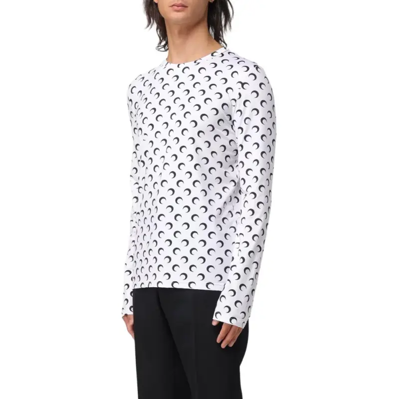 Marine Serre Moon Printed Long Sleeved T Shirt-3