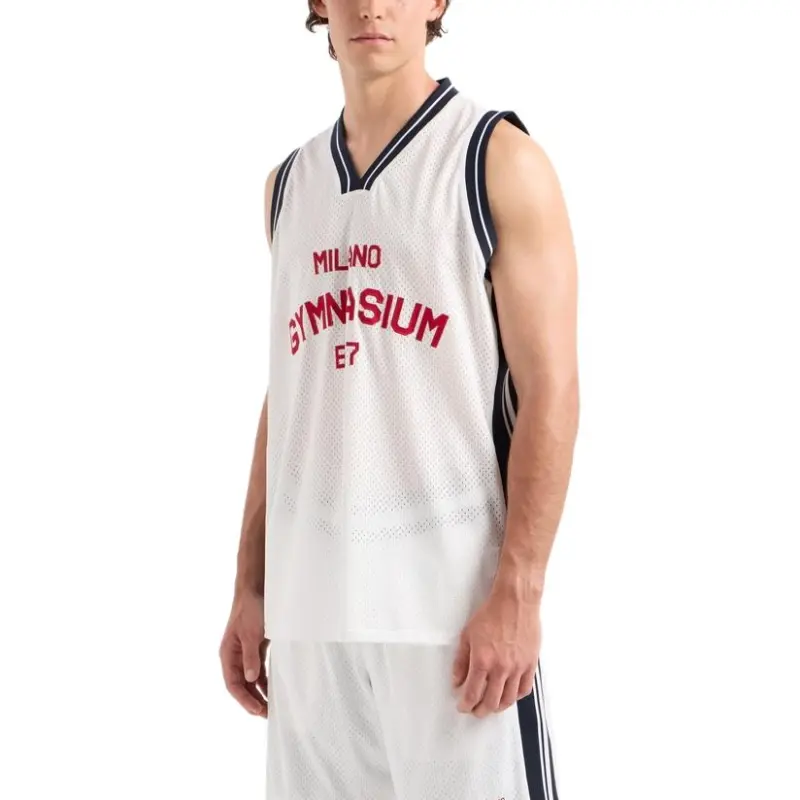 EMPORIO ARMANI EA7 SS25 Tank Top Men's Starlight White-1