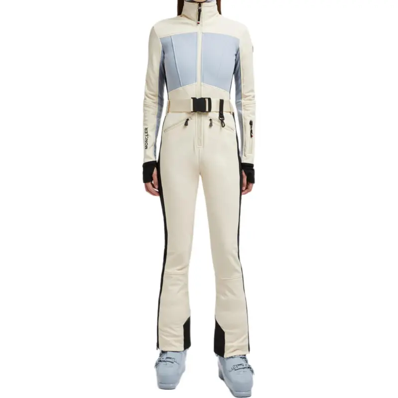 Moncler FW24 Ski Coverall Women's White Light Blue-2