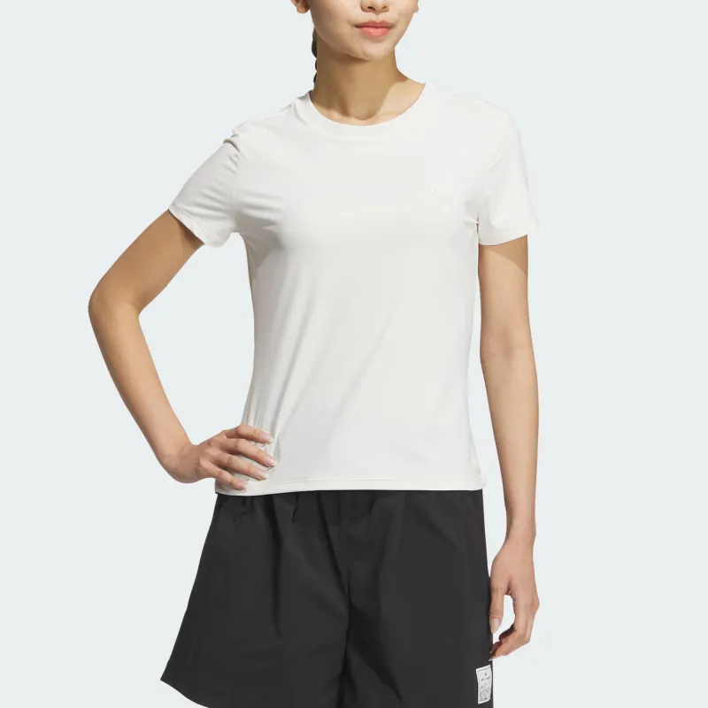 Adidas T Shirt Women's Pink White-1