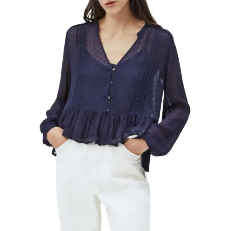 Pepe Jeans Shirt Women's Marine Blue-1