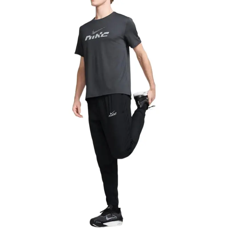 Nike Miler Flash Men's Dri FIT Uv Short Sleeve Running Top-4