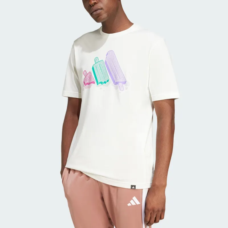 Adidas Free Shipping With AdiClub Lounge Ice Graphic Tee-3