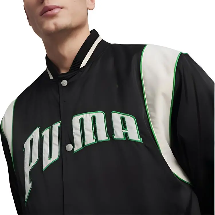 PUMA Baseball Jacket Unisex Black-5