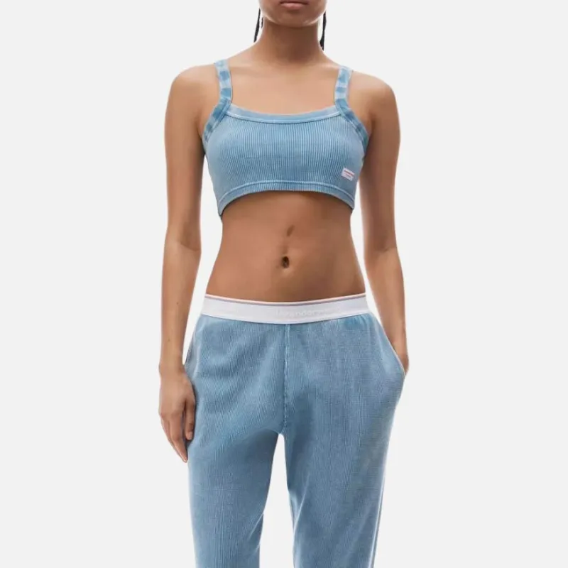 Alexander Wang Bodywear Series Casual Pants Unisex Blue-5