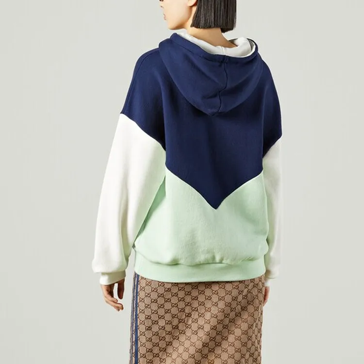 GUCCI X Adidas Hooded Sweatshirt Blue-2