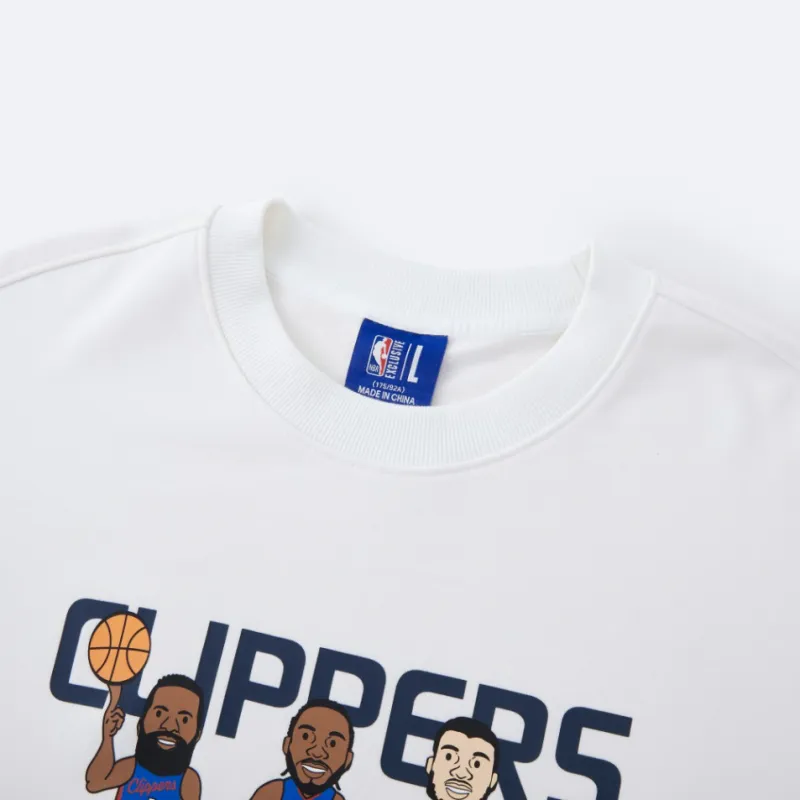 NBA Los Angeles Clippers Sweatshirt Unisex White-2