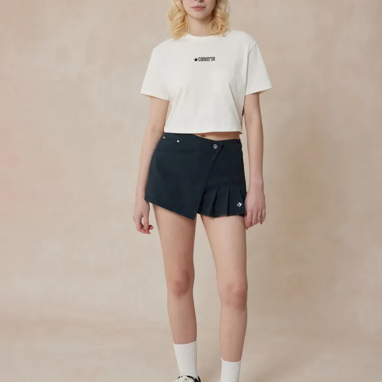 Converse Crop Top Women's White-3