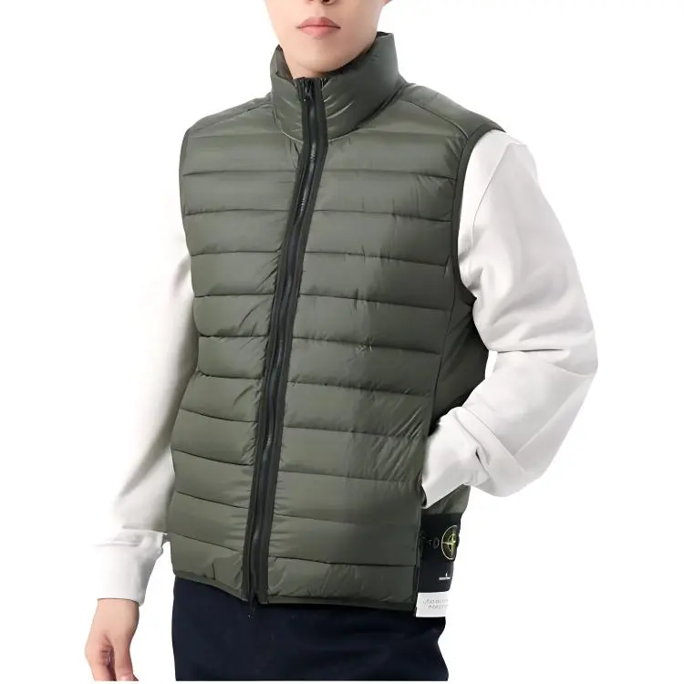 STONE ISLAND Compass Patch High Neck Padded Gilet-2