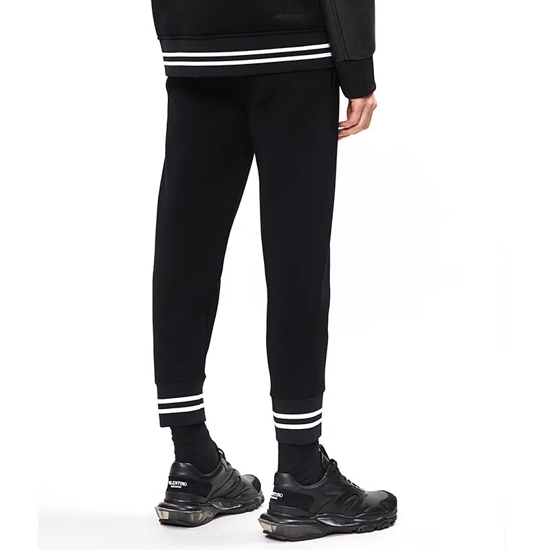 Neil Barrett Knitted Sports Pants Men's Black-6