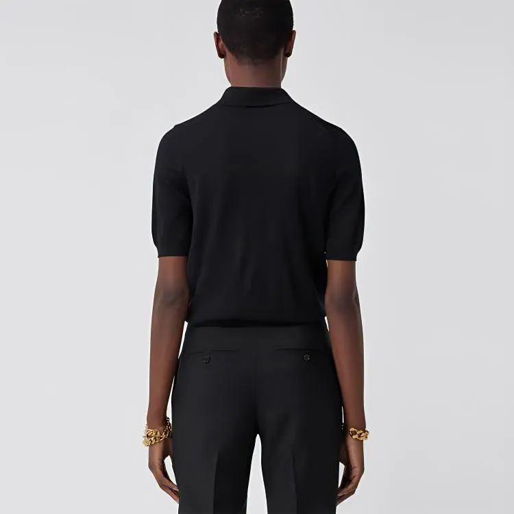 Burberry Polo Shirt Women's Black-2