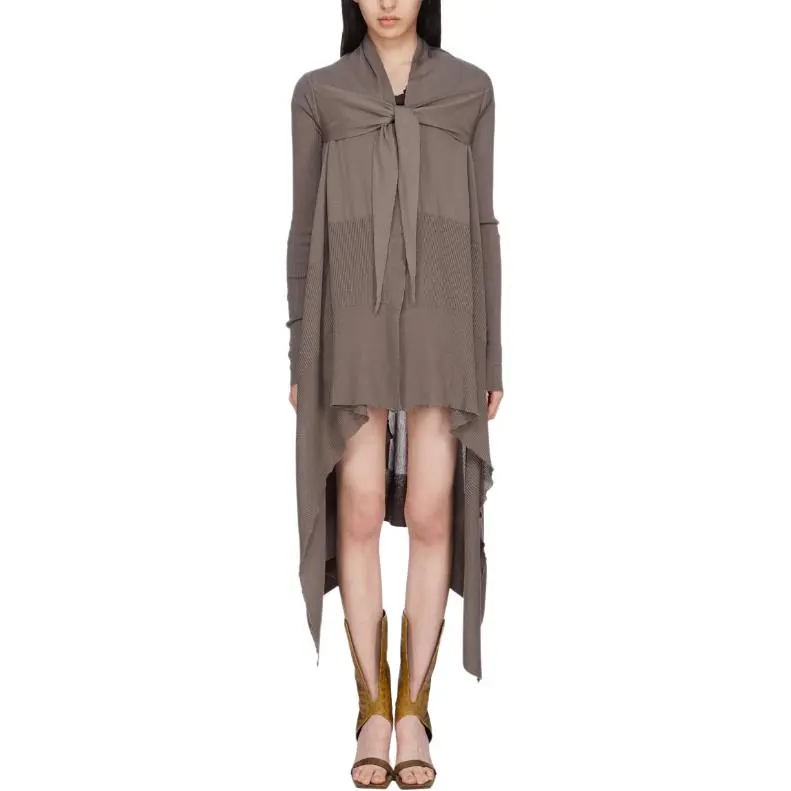 RICK OWENS Tied Wrap Coat-1