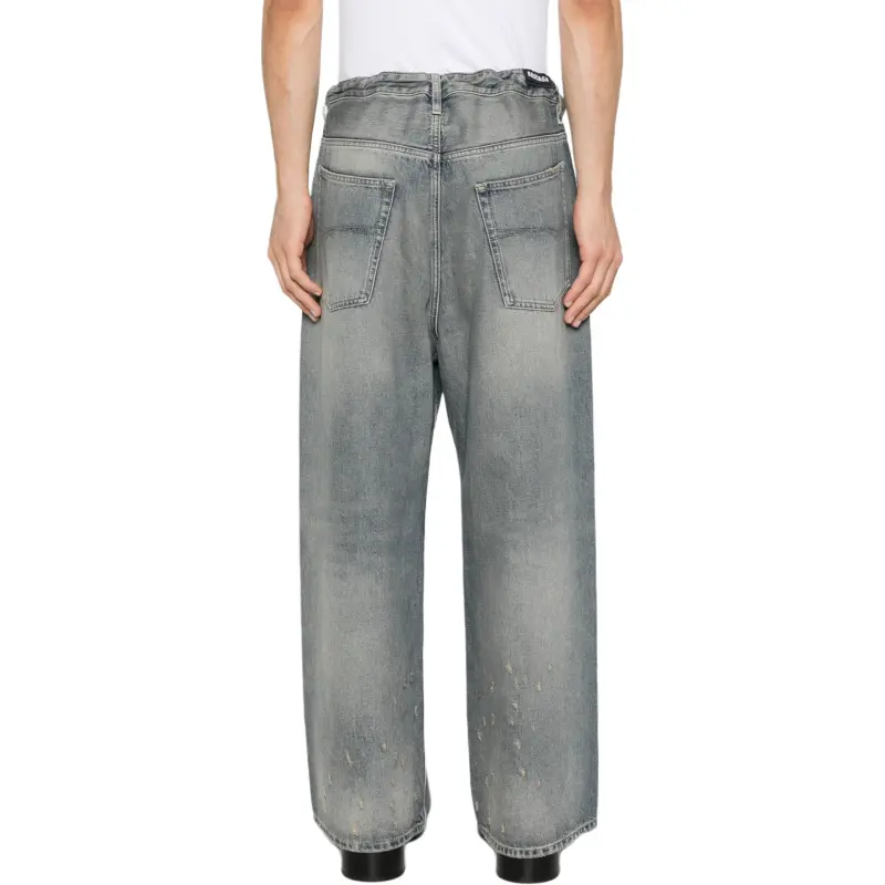 Balenciaga Distressed Drawstring Jeans-3