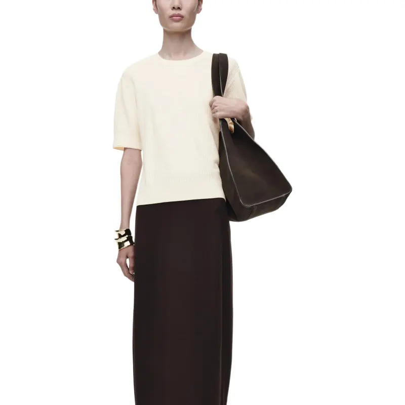 COS T Shirts Women's Ecru-1
